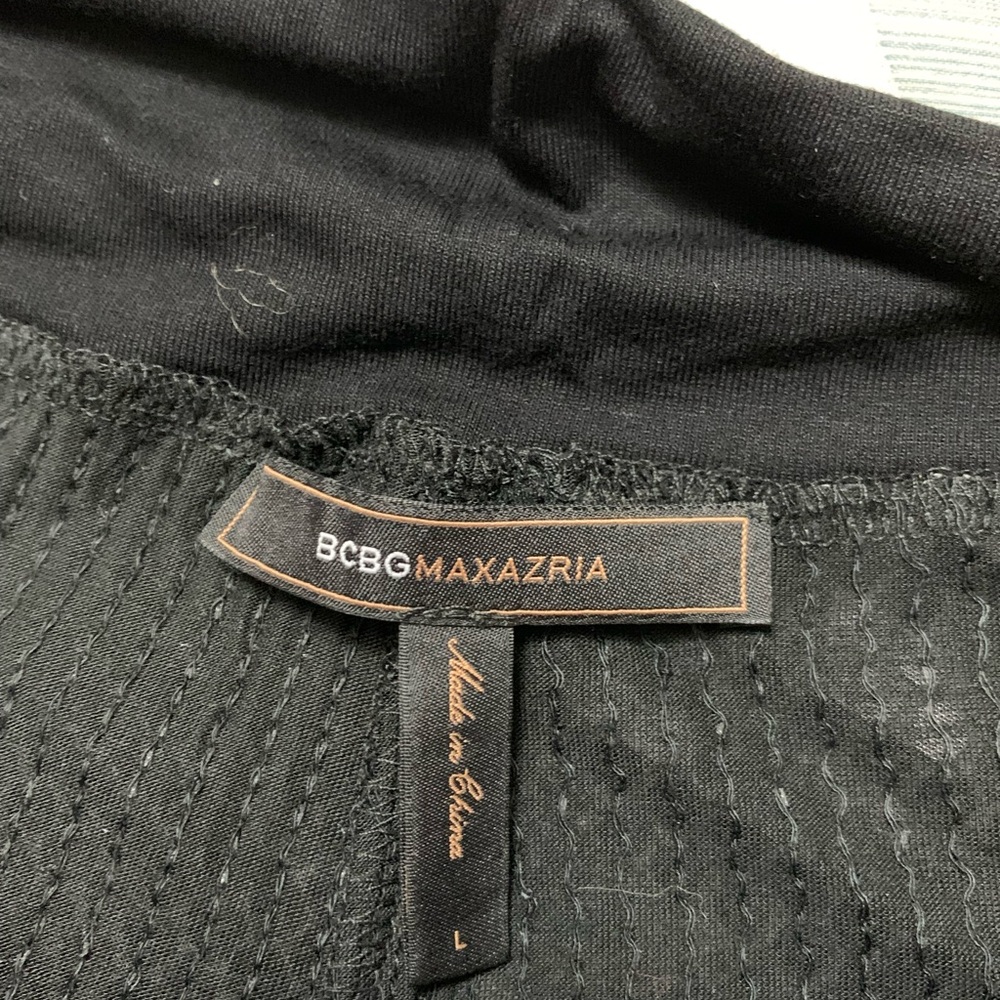 NWOT BCBG Max Azria Black Sequin Hot Shorts/Joggers/Running Size L - Picture 9 of 11